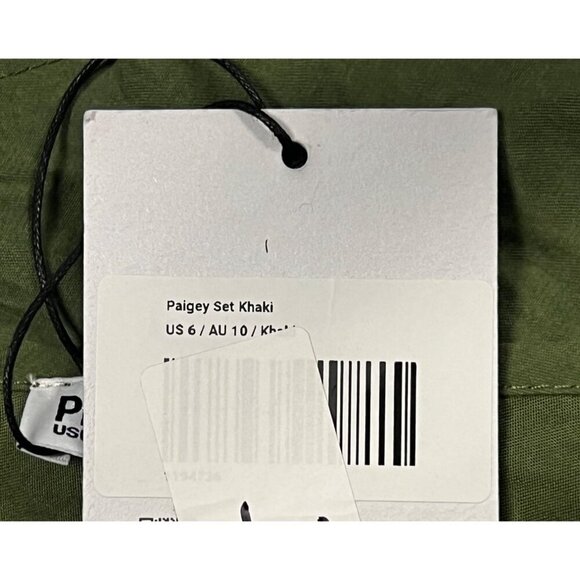 Princess Polly Size 6 Top Blouse Women Olive Green Spaghetti Strap Camisole New - Picture 7 of 10